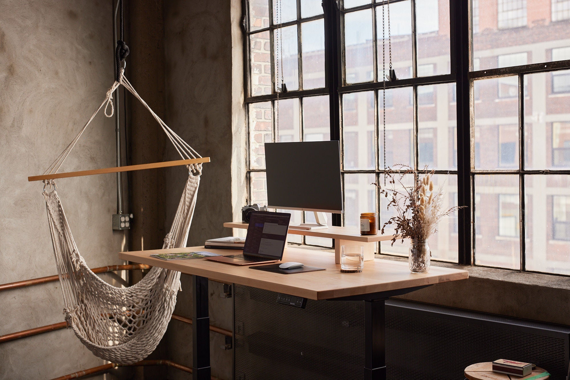 Burotic standing desk in a modern Canadian workspace