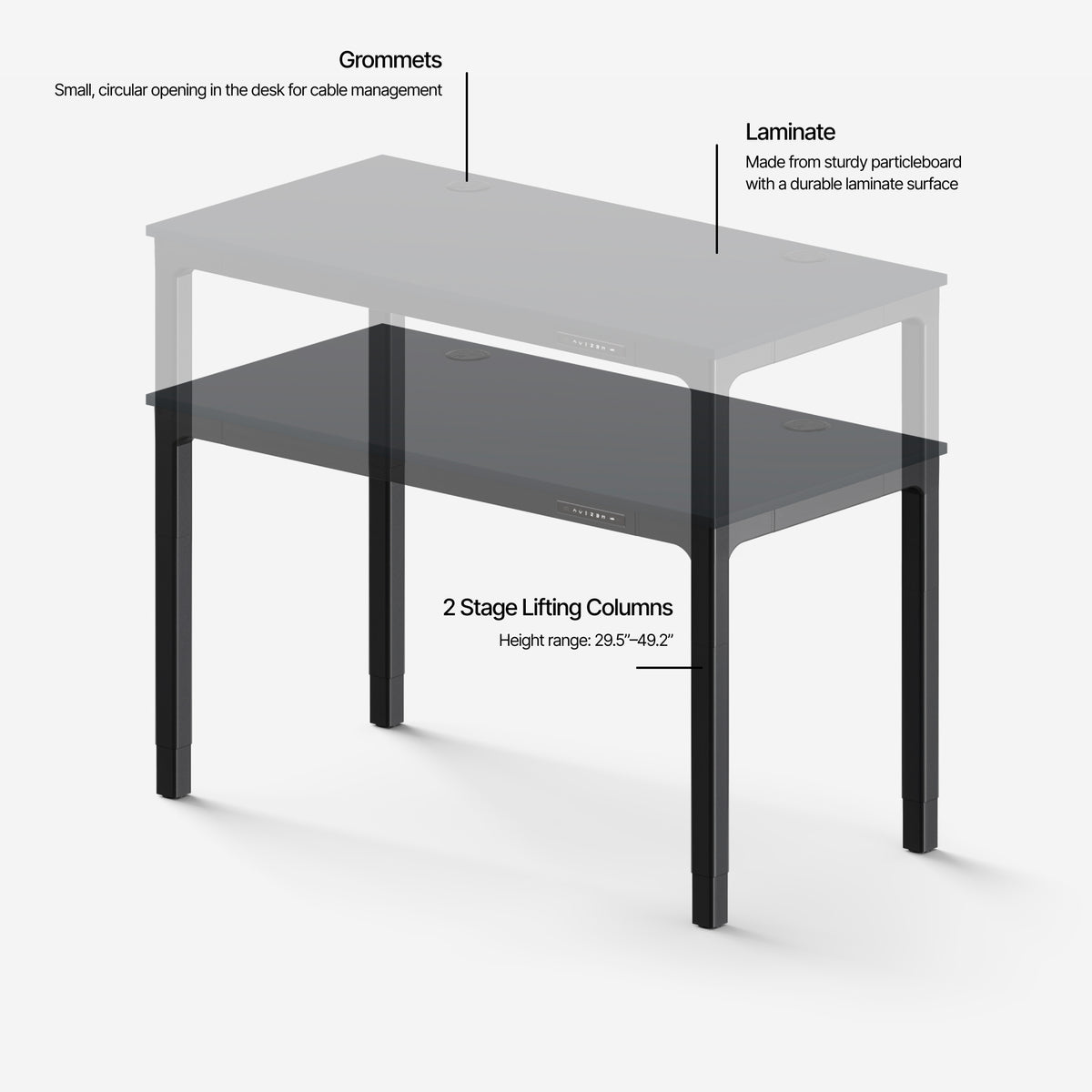 Leva Laminate Standing Desk