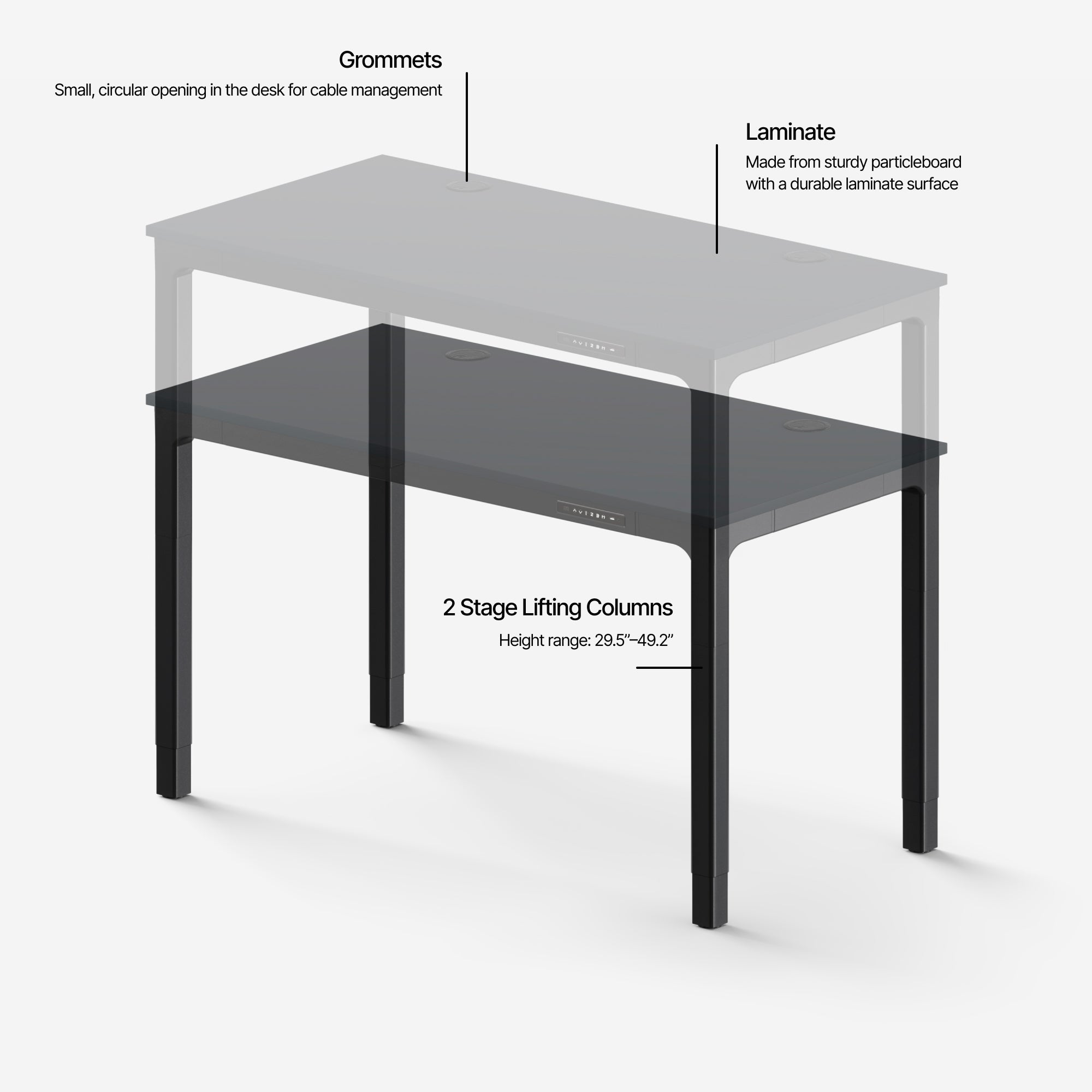 Leva Laminate Standing Desk