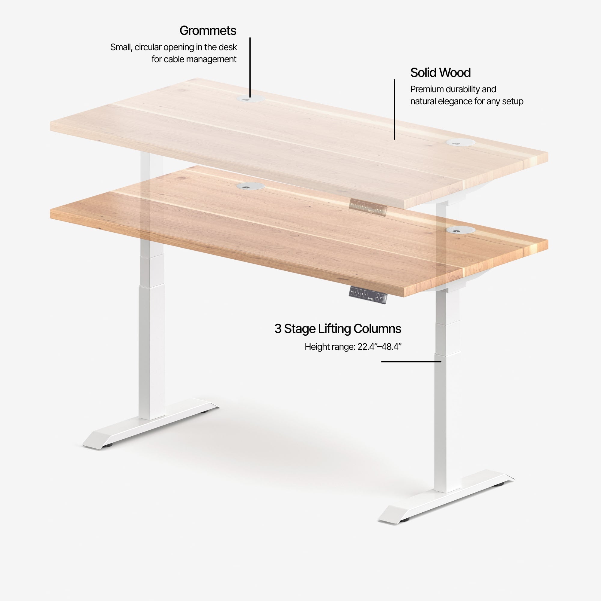 Aspire Solid Wood Standing Desk