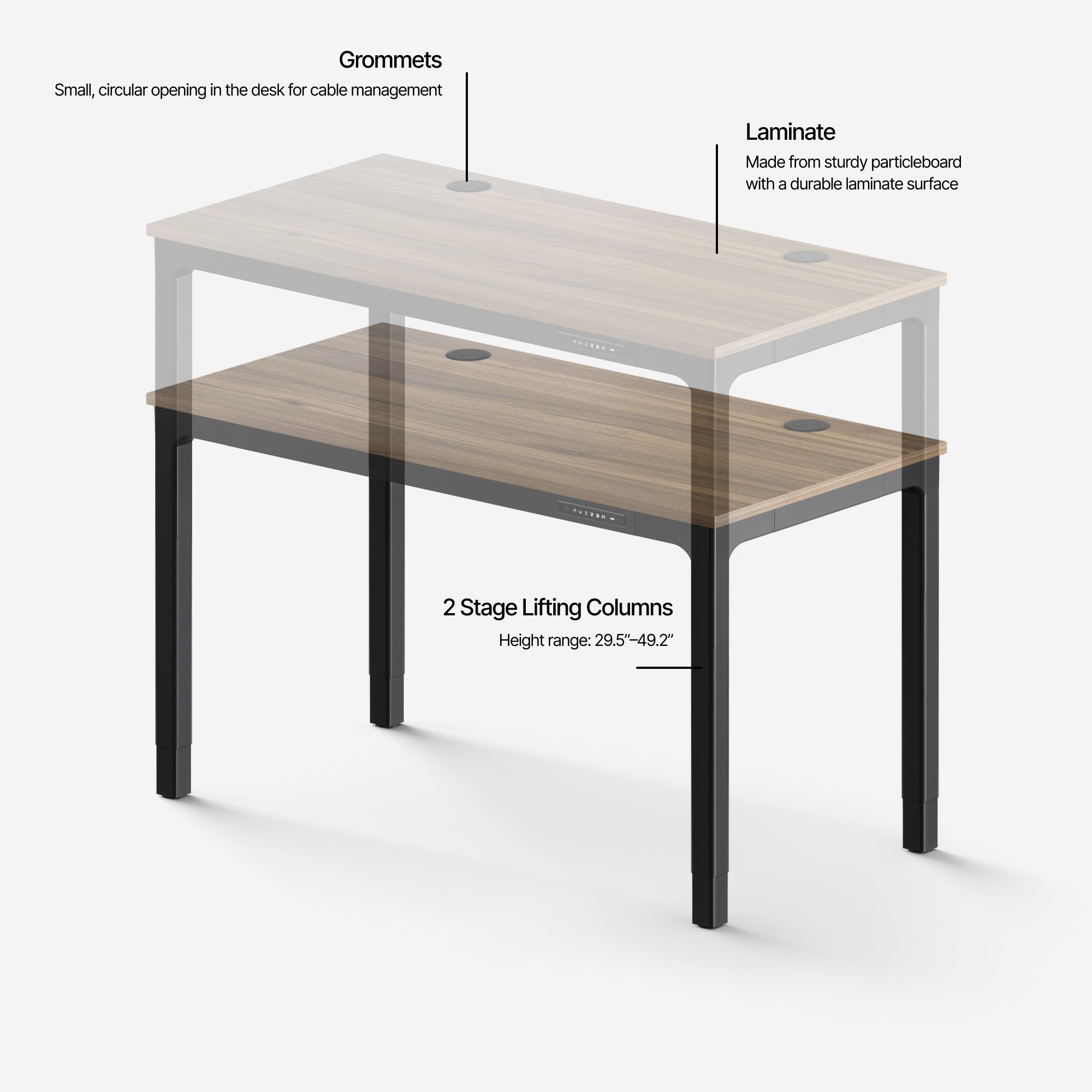 Leva Laminate Standing Desk