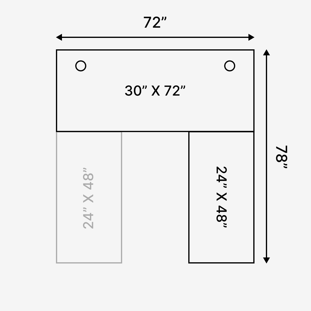 L-Shaped Aspire Wood Laminate Standing Desk