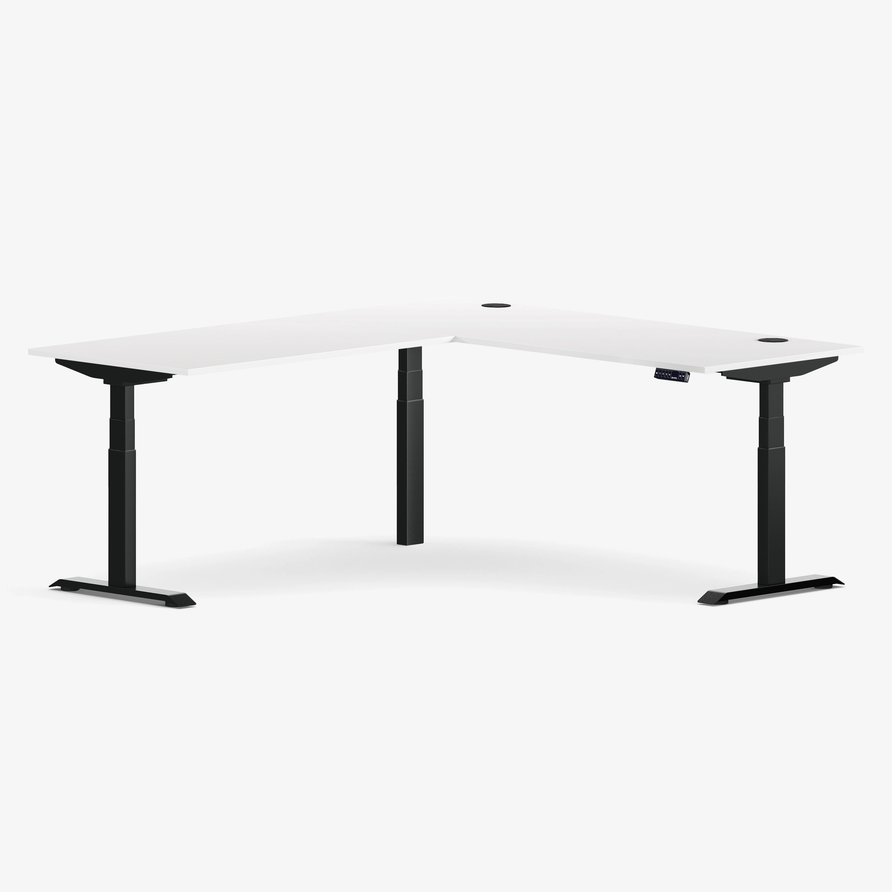 Bureau Ajustable Aspire en Laminé en Forme de L