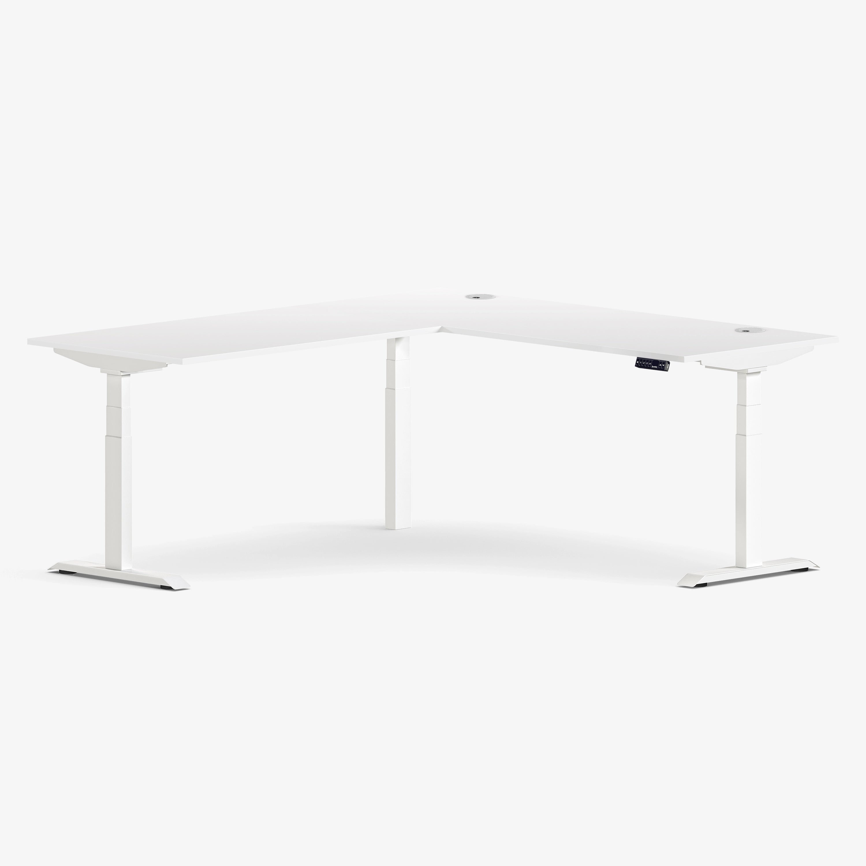 Bureau Ajustable Aspire en Laminé en Forme de L