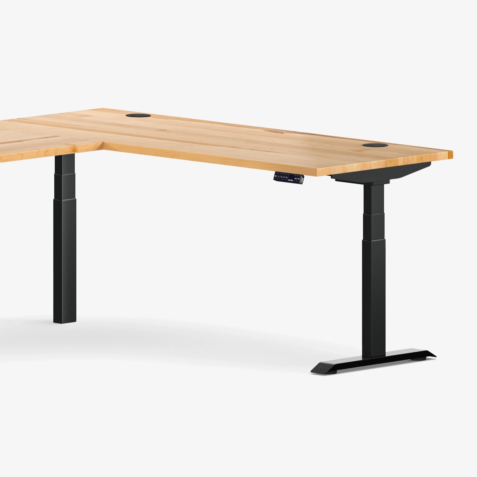 L-Shaped Aspire Solid Wood Standing Desk