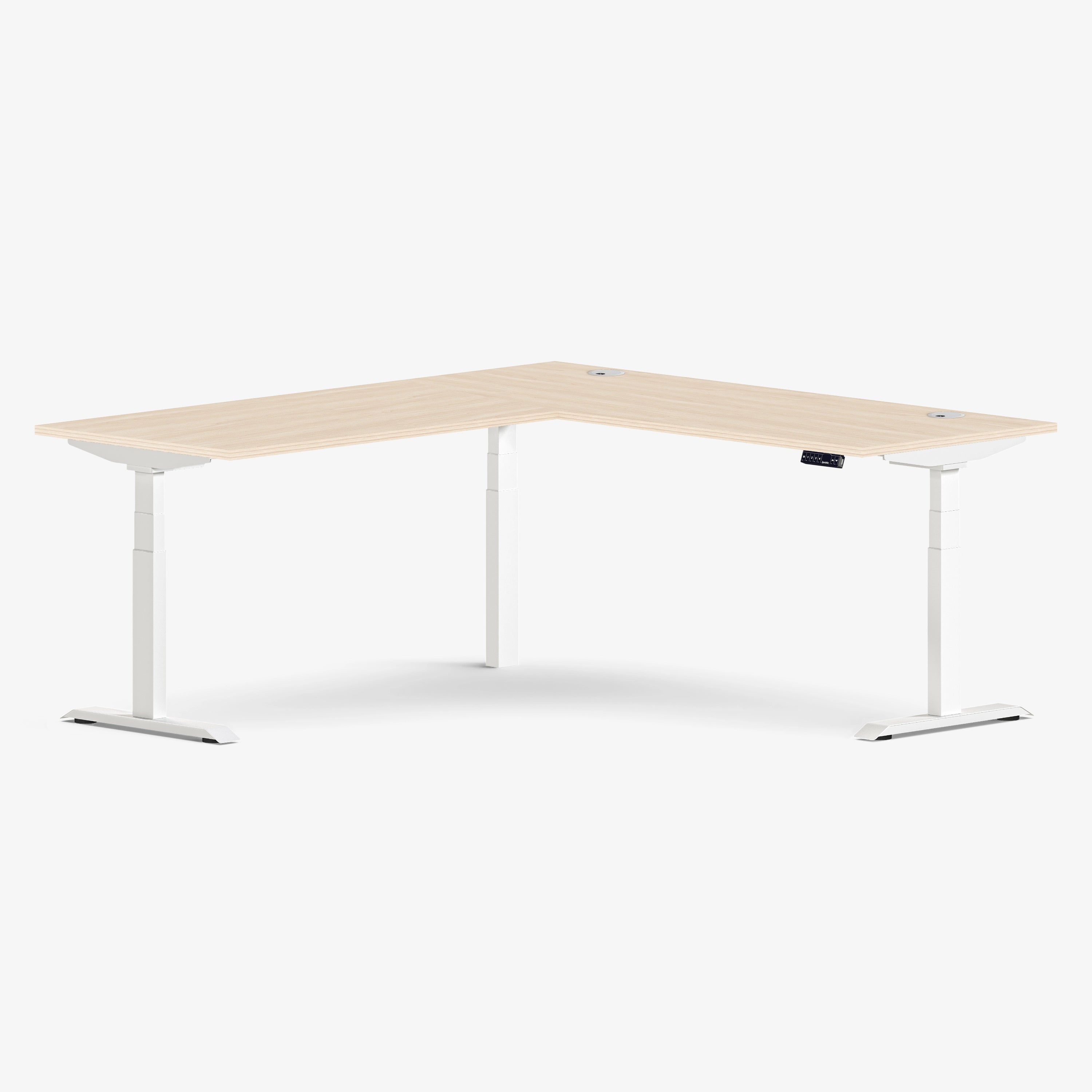 Bureau Ajustable Aspire en Laminé en Forme de L