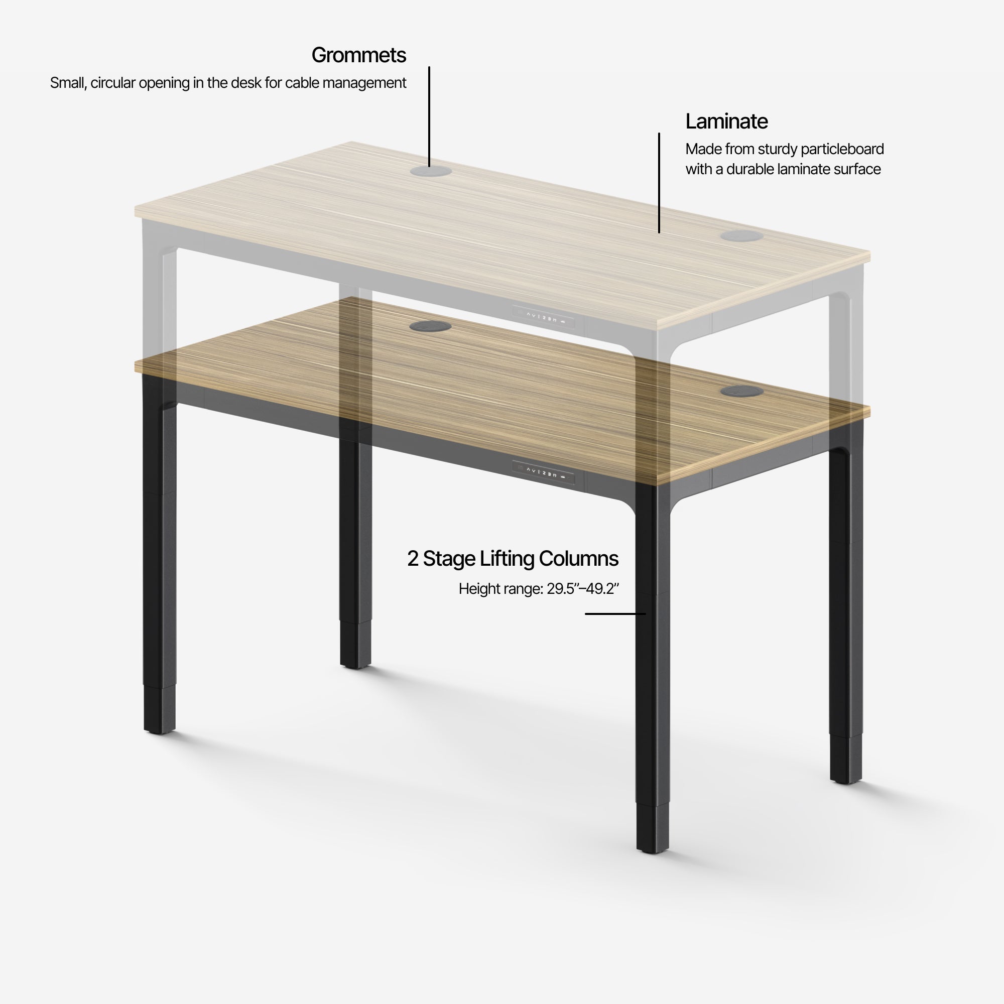 Leva Laminate Standing Desk