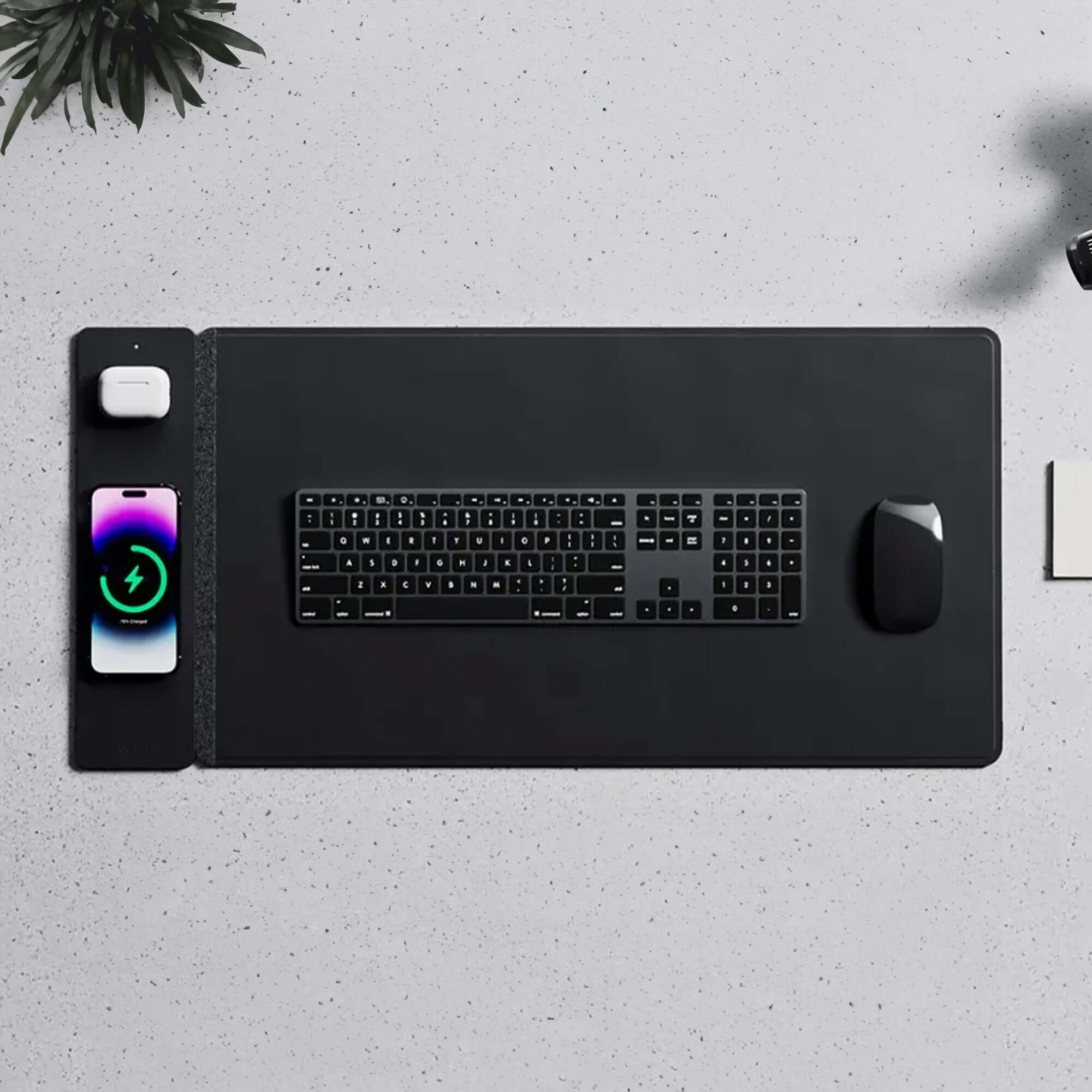 Tapis de bureau avec chargement sans-fil