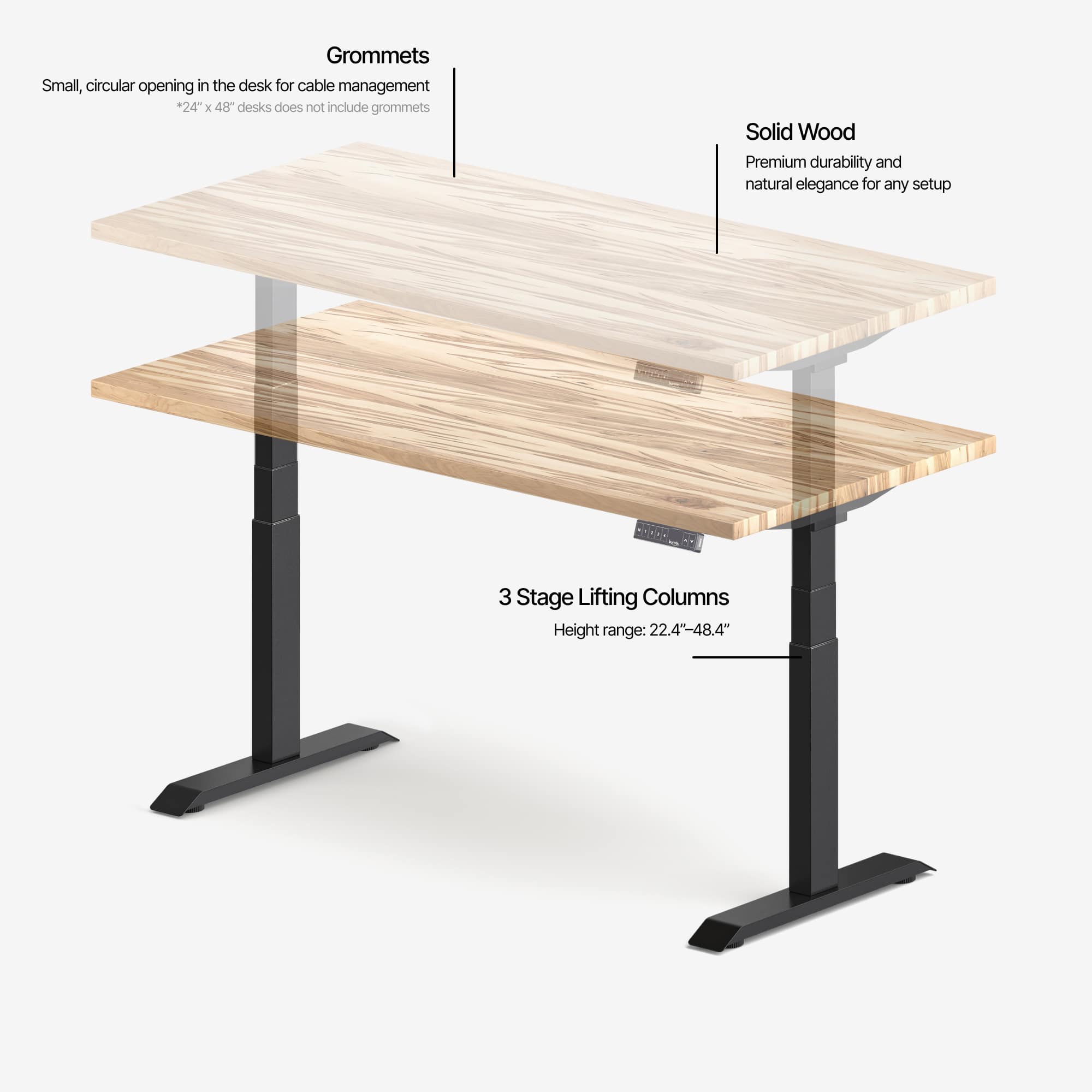 Aspire Solid Wood Standing Desk