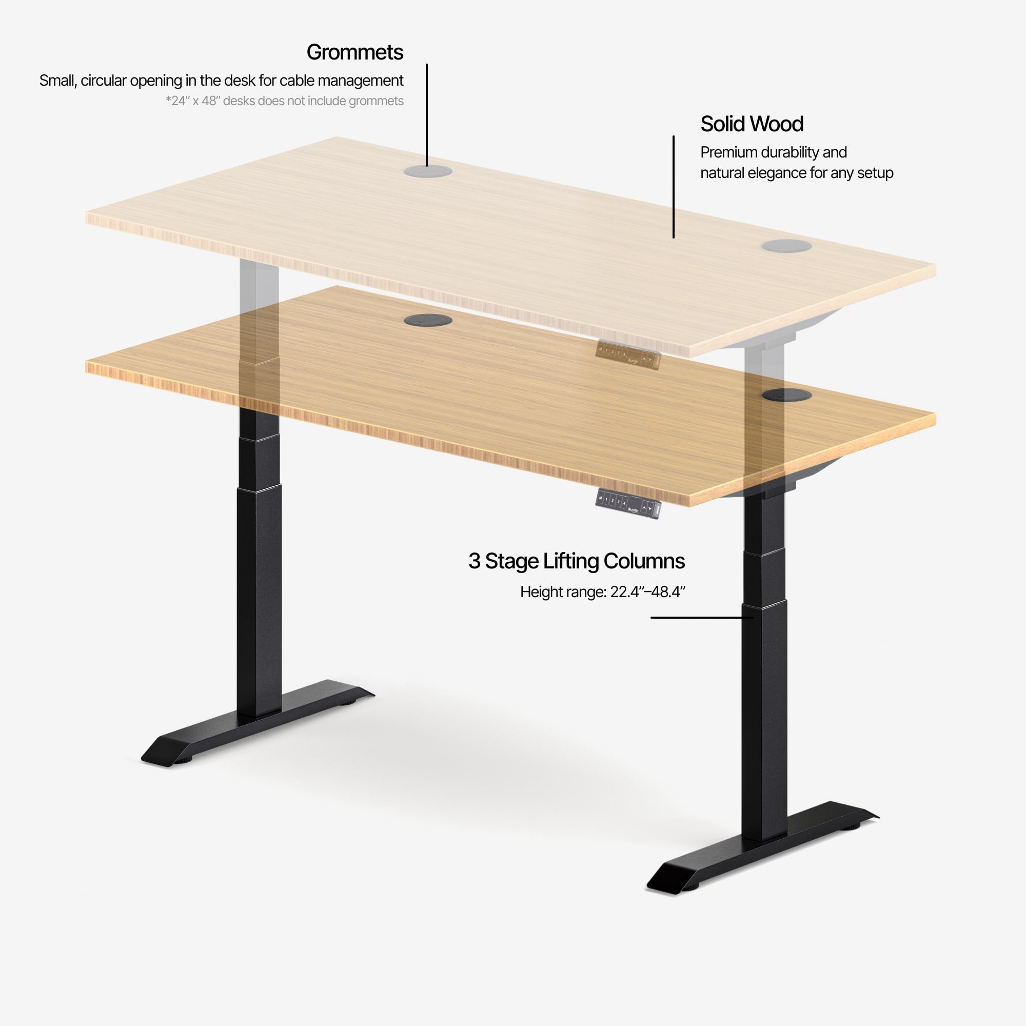 Aspire Solid Wood Standing Desk