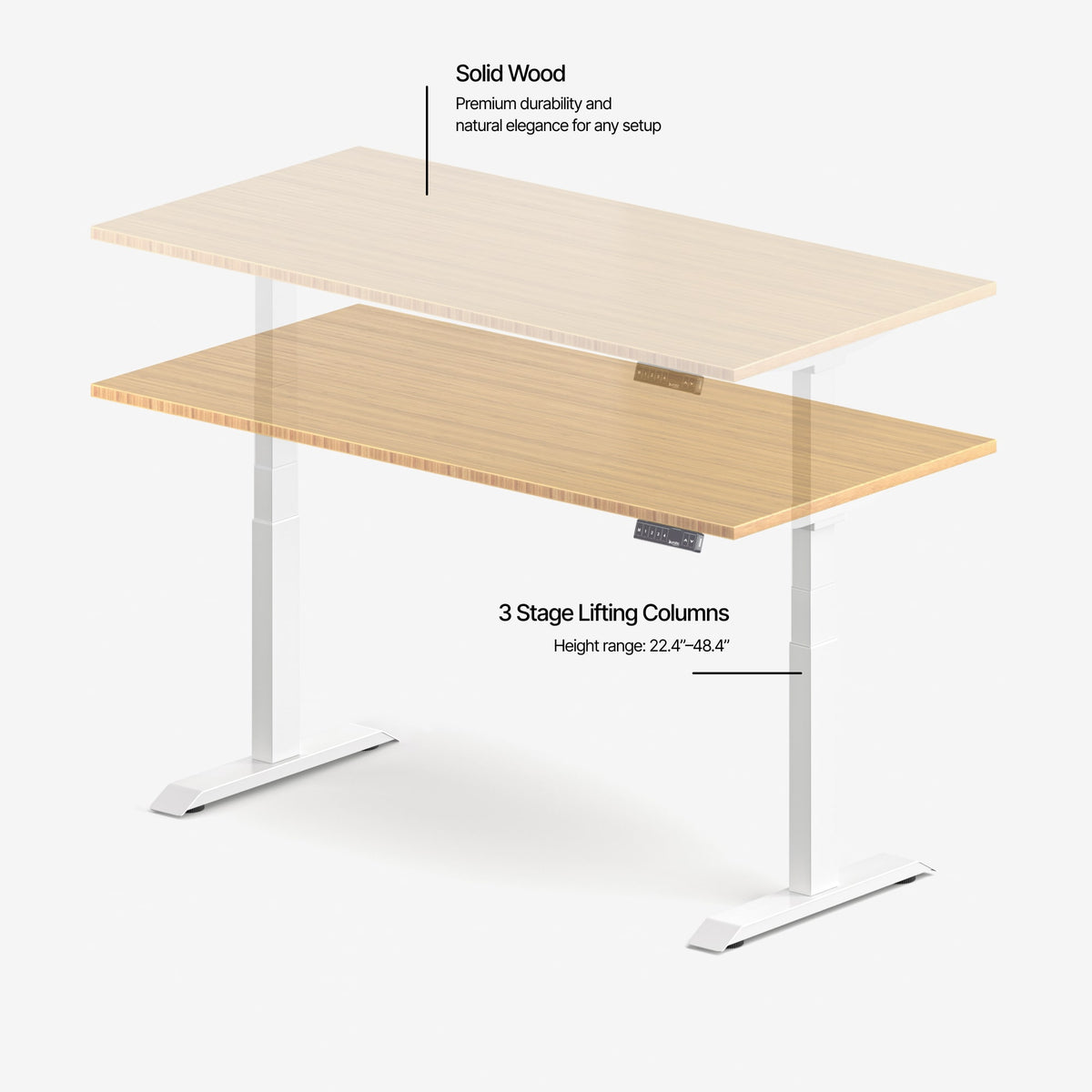 Bureau Ajustable Aspire en Bambou