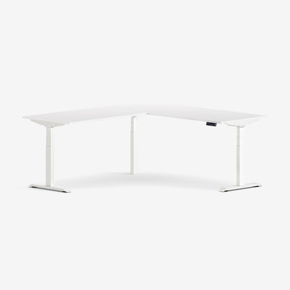 Bureau Ajustable Aspire en Laminé Supérieur en Forme de L