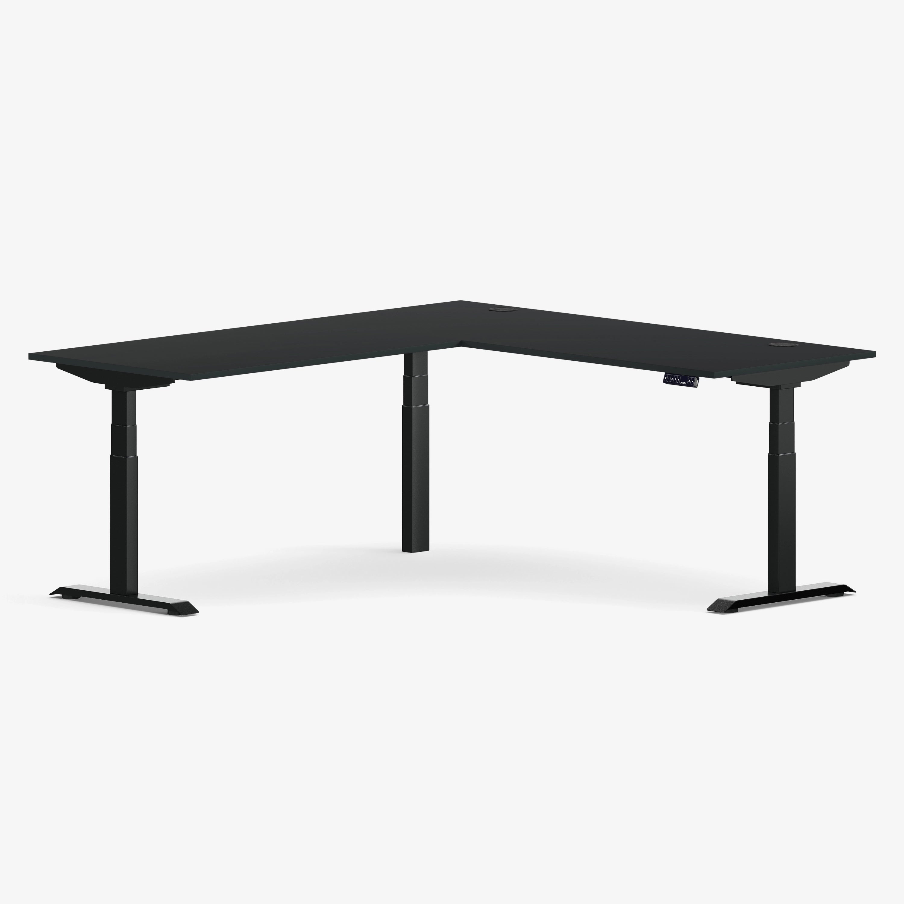 Bureau Ajustable Aspire en Laminé en Forme de L