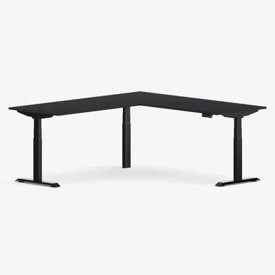 L-Shaped Aspire Wood Laminate Standing Desk