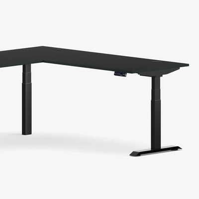 L-Shaped Aspire Wood Laminate Standing Desk