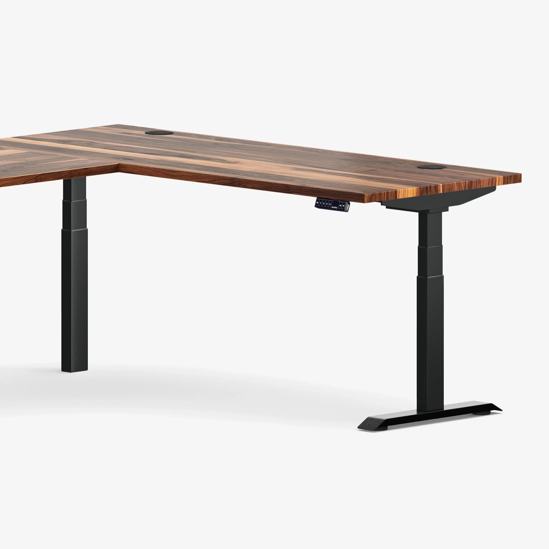 L-Shaped Aspire Solid Wood Standing Desk