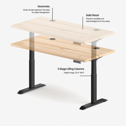 Aspire Solid Wood Standing Desk