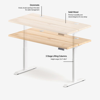 Aspire Solid Wood Standing Desk