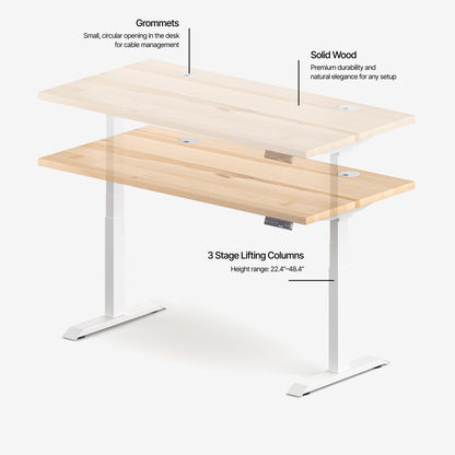 Aspire Solid Wood Standing Desk