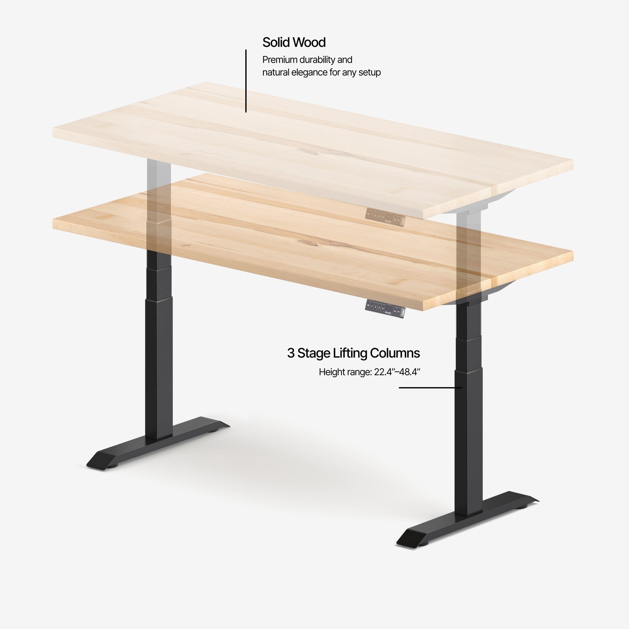 Aspire Solid Wood Standing Desk