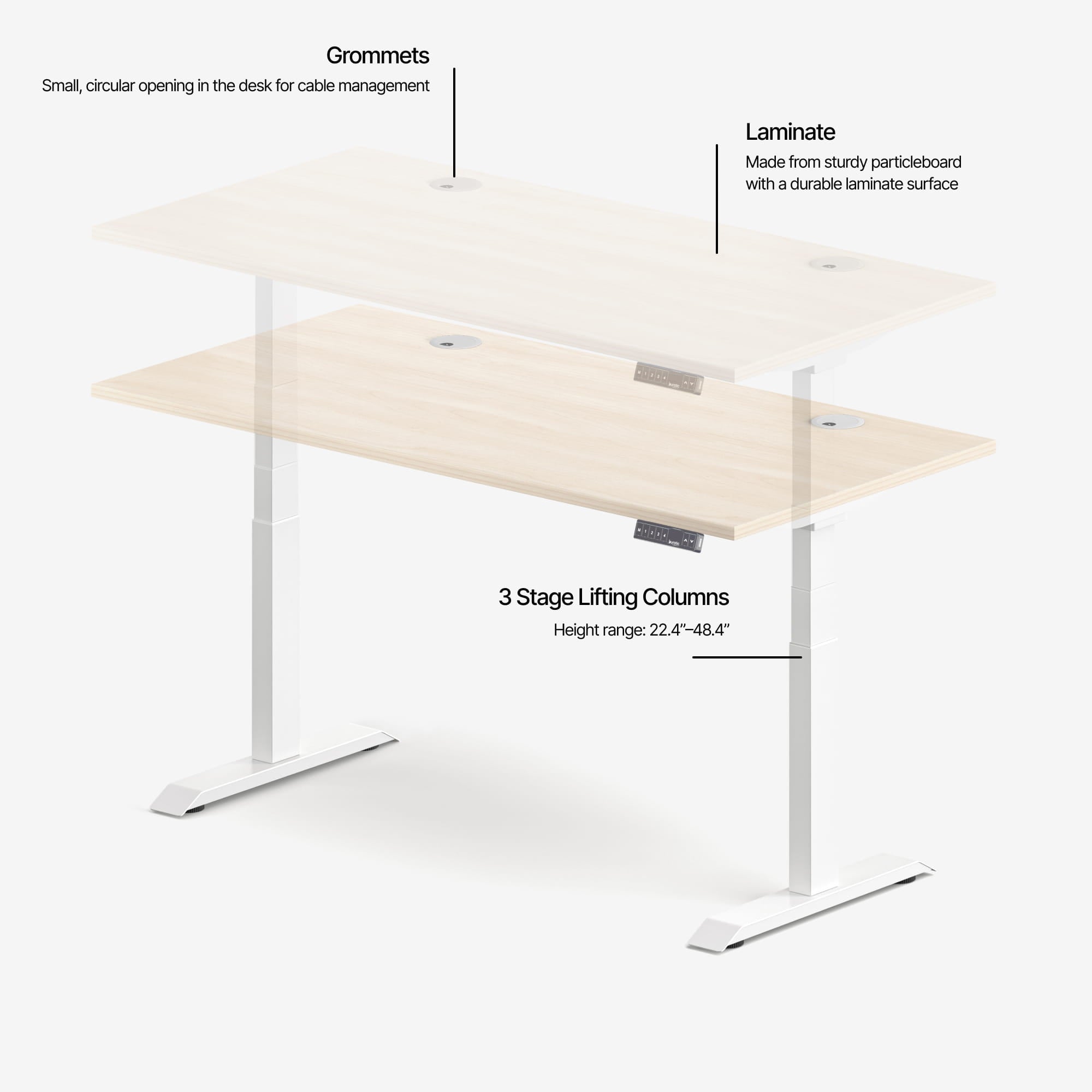 Aspire Wood Laminate Standing Desk