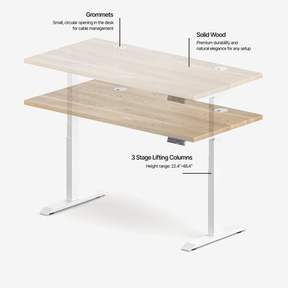 Aspire Solid Wood Standing Desk