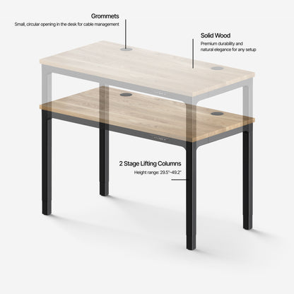 Leva Solid Wood Standing Desk